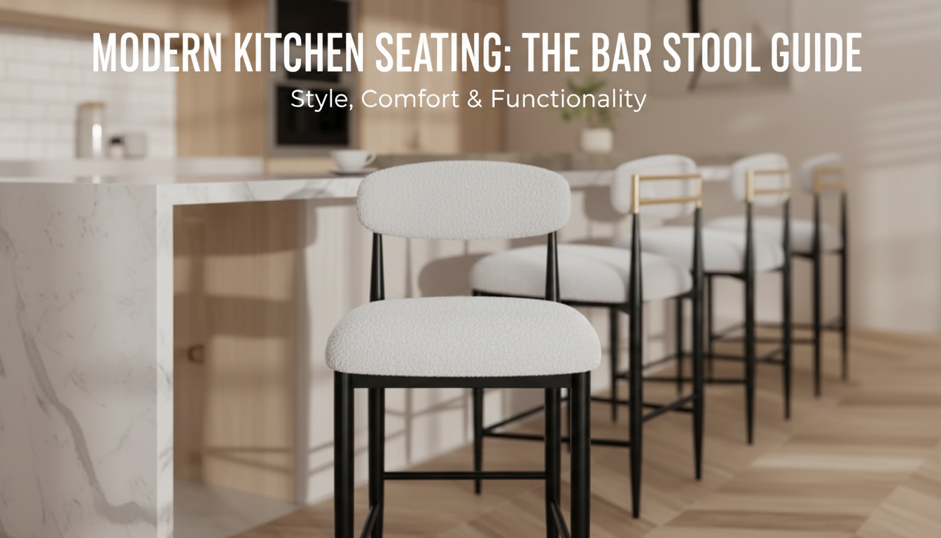 26" Boucle Counter Stools (Set of 4): Fit, Care & Style