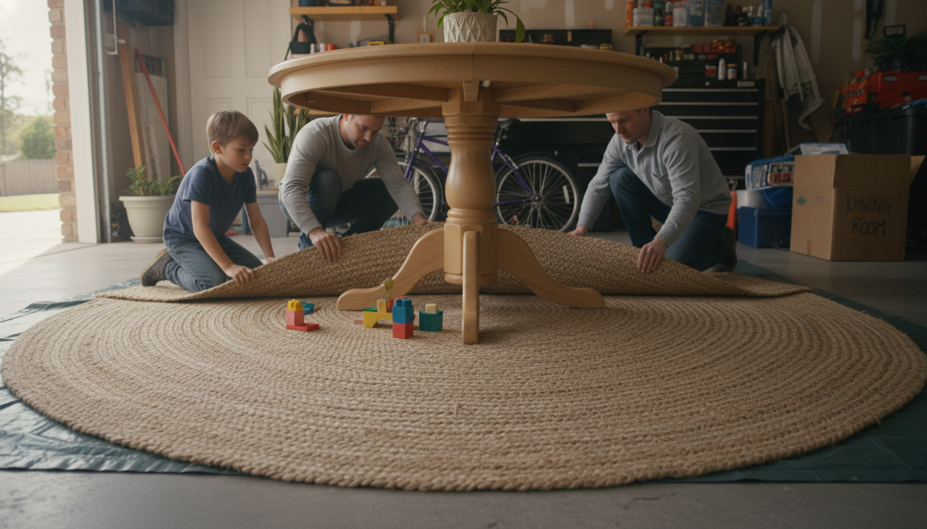 Best Rug Size for a 46-Inch Round Dining Table